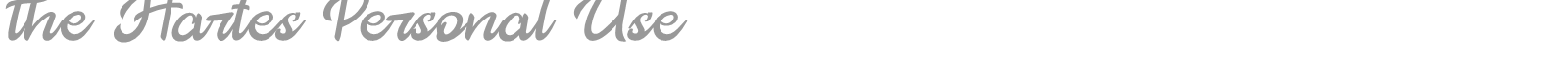 The Hartes font preview